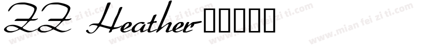 ZZ Heather字体转换